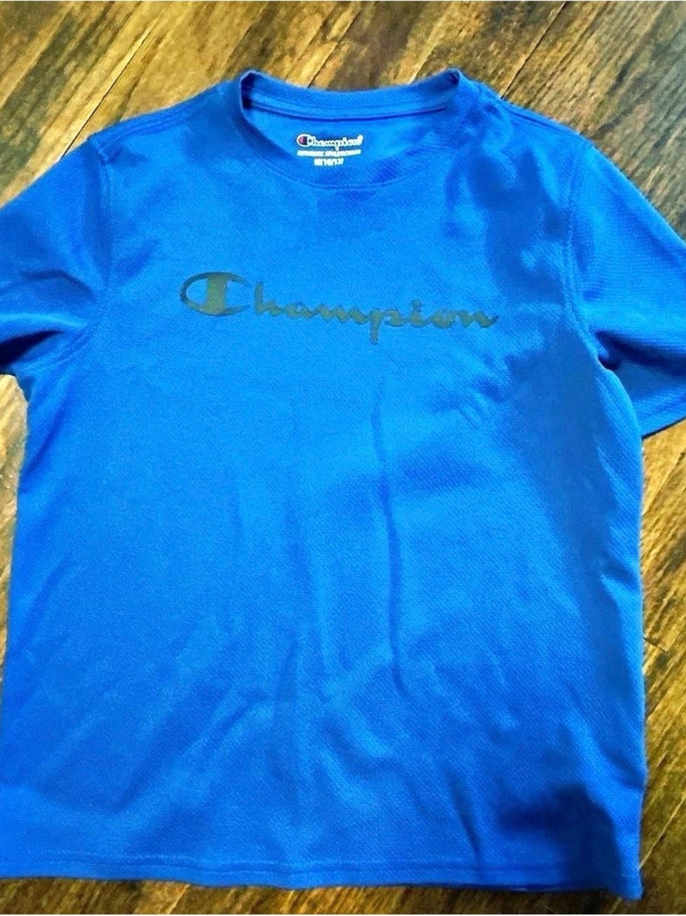 Champion Royal Blue Logo Short Sleeve Tee